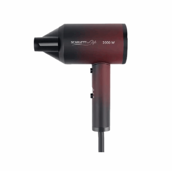Фен Scarlett SC-HD70I38 (черный/красный)