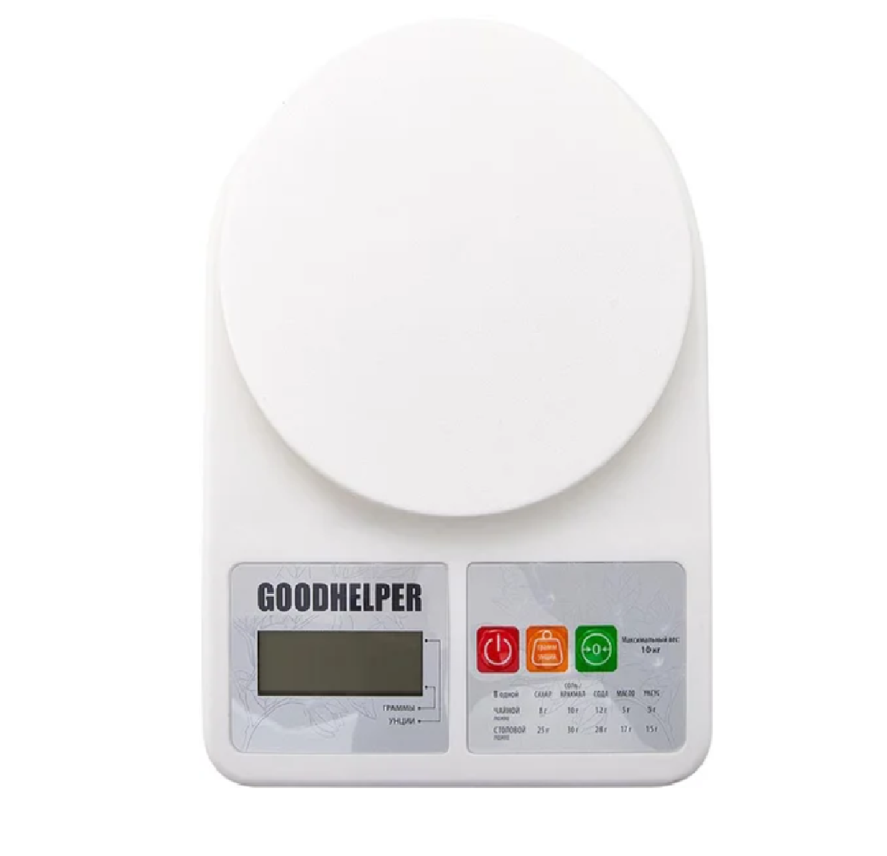 Кухонные весы Goodhelper KS-S01 (белый)