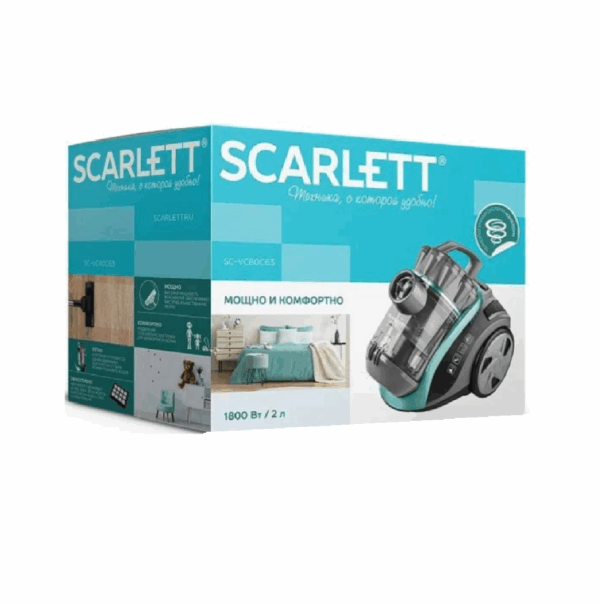 Пылесос Scarlett SC-VC80C63 (мятный)