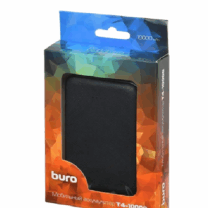 Портативное зарядное устройство Buro T4-10000 10000mAh (черный)