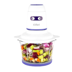 Измельчитель-чоппер Kitfort KT-3050-1 (белый/фиолетовый)