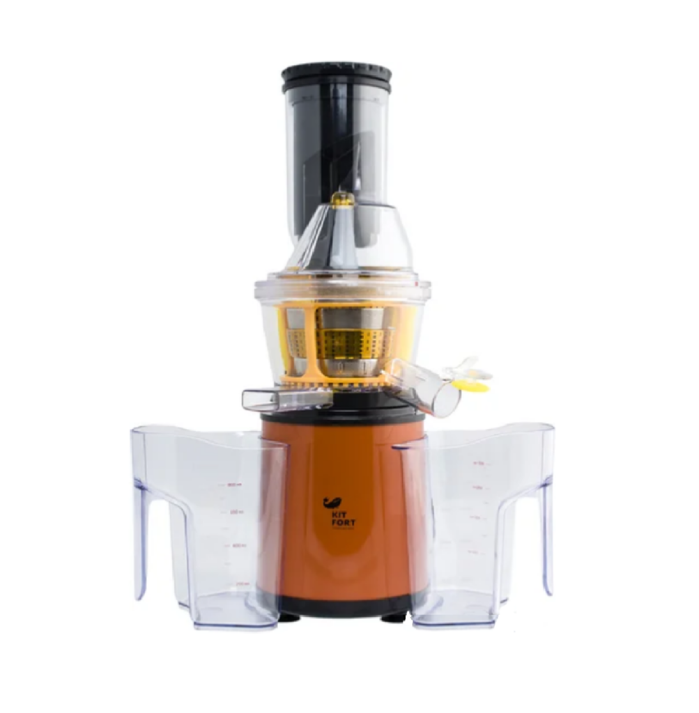 Шнековая соковыжималка Kitfort KT-1102-1 (оранжевая)