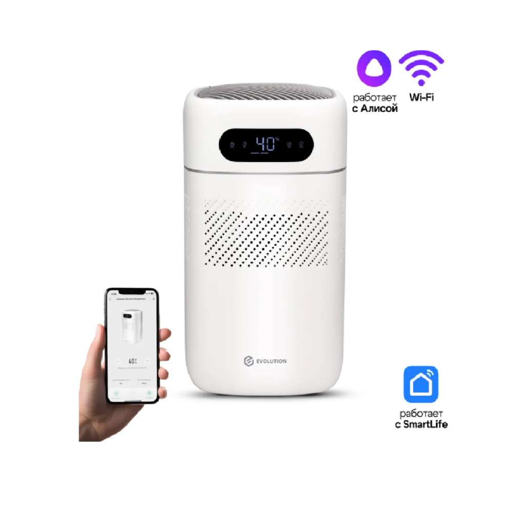 Увлажнитель воздуха Evolution SmartAir Evaporative Pure (HF-677 Smart) — фото 1